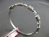 LARGE 3.53CT DIAMOND 18KT WHITE GOLD 3D MULTI SHAPE SQUARE HEART BANGLE BRACELET