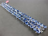 EXTRA LARGE 83.12CT DIAMOND & AAA TANZANITE 18KT WHITE GOLD MULTI SHAPE BRACELET