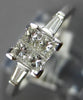 .50CT DIAMOND 18KT WHITE GOLD PRINCESS & BAGUETTE 3D INVISIBLE ENGAGEMENT RING