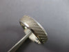 ESTATE WIDE 14K WHITE GOLD SOLID MATTE & SHINY COMFORT FIT MENS ANNIVERSARY RING