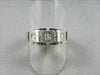 WIDE 7mm HAND CRAFTED .45CT F VVS DIAMOND 14KT WHITE GOLD MENS WEDDING BAND !!!!