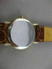 ESTATE LONGINES SWISS QUARTZ GOLD FILLED MENS WATCH CROCODILE BAND 35MM #21586