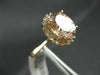 ESTATE LARGE 2.96CT DIAMOND & AAA MORGANITE 14KT ROSE GOLD OVAL ENGAGEMENT RING