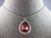 EXTRA LARGE 6.11CT DIAMOND & AAA FIRE OPAL 14KT YELLOW GOLD TEAR DROP NECKLACE