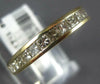1.0CT DIAMOND 18KT YELLOW GOLD PRINCESS CHANNEL SEMI ETERNITY ANNIVERSARY RING