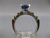 ESTATE 3.54CT DIAMOND & AAA SAPPHIRE 14KT WHITE GOLD OVAL ENGAGEMENT RING #27327