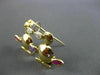 ANTIQUE LARGE 1.50CT AAA MULTI GEM 18KT YELLOW GOLD LOVE DUCK BROOCH CUTE #20178
