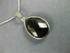 ESTATE 4.0CT AAA SMOKEY TOPAZ 14K WHITE GOLD 3D CLASSIC BEZEL PEAR SHAPE PENDANT