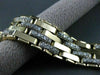 ESTATE WIDE LONG 4.0CT DIAMOND 14K WHITE & YELLOW GOLD MULTI LINK BRACELET #2226