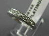 ANTIQUE .50CT OLD MINE DIAMOND PLATINUM CLASSIC WEDDING ANNIVERSARY RING #6142