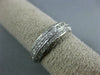 ANTIQUE 1.50CT DIAMOND 18K WHITE GOLD 3 ROW PAVE ETERNITY ANNIVERSARY RING #1192