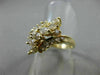 ESTATE LARGE 1.26CT MARQUISE & ROUND DIAMOND 14K YELLOW GOLD COCKTAIL RING 21999