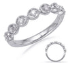 .14CT DIAMOND 14K WHITE GOLD 3D CLASSIC 7 STONE ROUND FILIGREE MILGRAIN FUN RING