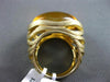 ESTATE LARGE 19.92CT DIAMOND & AAA CITRINE 14KT YELLOW GOLD 3D TIGER DESIGN RING