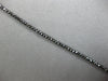 8.04CT BLACK DIAMOND 14KT WHITE GOLD 3D CLASSIC ETERNITY L.OVE TENNIS BRACELET