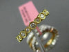 1.94CT DIAMOND 18KT TRI COLOR GOLD 3D ETERNITY FILIGREE MILGRAIN STACKABLE RING