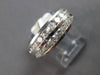 WIDE 1.25CT DIAMOND 14KT WHITE GOLD ROUND CHANNEL 2 ROW WEDDING ANNIVERSARY RING
