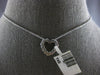 .50CT DIAMOND 14KT WHITE GOLD 3D CLASSIC ROUND OPEN HEART LOVE FLOATING PENDANT