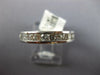 ESTATE 1.85CT DIAMOND 14KT WHITE GOLD ROUND & BAGUETTE CHANNEL ANNIVERSARY RING