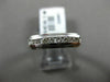 ESTATE .30CT DIAMOND 14KT WHITE GOLD 3D 8 STONE CHANNEL WEDDING ANNIVERSARY RING