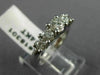 ESTATE .78CT ROUND DIAMOND 14KT WHITE GOLD 5 STONE LUCIDA ENGAGEMENT RING #18301