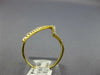ESTATE WIDE .43CT DIAMOND 18KT YELLOW GOLD 3D CLASSIC ZIG ZAG FUN RING
