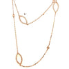 ESTATE LONG 1.25CT DIAMOND 18KT YELLOW GOLD 3D MULTI LEAF BY THE YARD NECKLACE