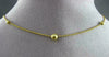 ESTATE LONG 14KT YELLOW GOLD BEAD BY THE YARD ITALIAN DIAMOND CUT NECKLACE 24937