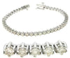 ESTATE 4.50CT DIAMOND 14KT WHITE GOLD 3D CLASSIC 6 PRONG ROUND TENNIS BRACELET