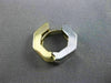 ESTATE .25CT DIAMOND 14K WHITE & YELLOW GOLD CLASSIC HUGGIE HOOP EARRINGS #6236