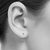 ESTATE .50CT DIAMOND 14KT WHITE GOLD 3D CLASSIC ROUND 6 PRONG STUD EARRINGS