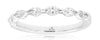 ESTATE .42CT DIAMOND 14K WHITE GOLD MARQUISE SHAPE SHARED PRONG ANNIVERSARY RING