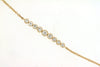 ESTATE .28CT DIAMOND 14KT YELLOW GOLD 3D 9 STONE FILIGREE LOVE TENNIS BRACELET