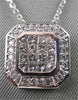 ESTATE .68CTW DIAMOND SQUARE FILIGREE 14KT WHITE GOLD PENDANT F COLOR VVS !!!!!!