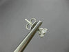 ESTATE .96CT ROUND DIAMOND 14KT WHITE GOLD CLASSIC 3 PRONG STUD EARRINGS #25837