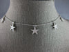 ESTATE .71CT DIAMOND 14KT YELLOW GOLD 3D MULTI STAR BY THE YARD LOVE NECKLACE