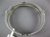 WIDE .90CT DIAMOND 14KT WHITE GOLD MULTI ROW MESH FLEXIBLE CUFF BANGLE BRACELET