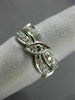 ANTIQUE 1.10CT OLD MINE DIAMOND PLATINUM ETERNITY WEDDING ANNIVERSARY RING #9425