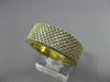 ESTATE WIDE 1CT DIAMOND 18KT YELLOW GOLD MULTI ROW MICRO PAVE ANNIVERSARY RING