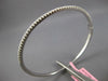 .85CT DIAMOND 14KT WHITE GOLD 3D CLASSIC ROUND SEMI ETERNITY 2MM BANGLE BRACELET