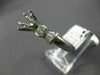 ESTATE .54CT DIAMOND 18KT WHITE GOLD 3D ROUND SEMI MOUNT ENGAGEMENT RING #16781