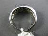 ESTATE WIDE .50CT DIAMOND 14KT WHITE GOLD 3D EIGHT STONE WAVE INFINITY MENS RING