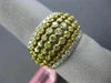 LARGE 3.12CT WHITE & FANCY YELLOW DIAMOND 18KT TWO TONE GOLD 3D ANNIVERSARY RING