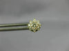 ESTATE .43CT DIAMOND 18KT YELLOW GOLD 3D CLASSIC CLUSTER FLOWER STUD EARRINGS