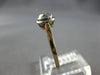 ANTIQUE .85CT OLD MINE DIAMOND 14KT 2 TONE GOLD SOLITAIRE ENGAGEMENT RING #27990