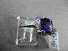 ANTIQUE 2.04CT DIAMOND & AAA AMETHYST 14KT WHITE GOLD EXTRA FACET FILIGREE RING
