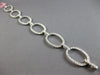 EXTRA LARGE 5.11CT DIAMOND 14KT WHITE GOLD 3D CLASSIC OPEN OVAL TENNIS BRACELET