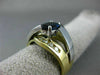 ESTATE WIDE 2CT DIAMOND & AAA SAPPHIRE 14KT 2 TONE GOLD INFINITY ENGAGEMENT RING
