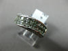 ESTATE 2.72CT DIAMOND & GREEN AMETHYST 14KT WHITE GOLD CRISS CROSS RAINBOW RING