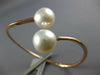 LARGE AAA SOUTH SEA PEARL 18KT ROSE GOLD CLASSIC 3D CRISS CROSS BANGLE BRACELET